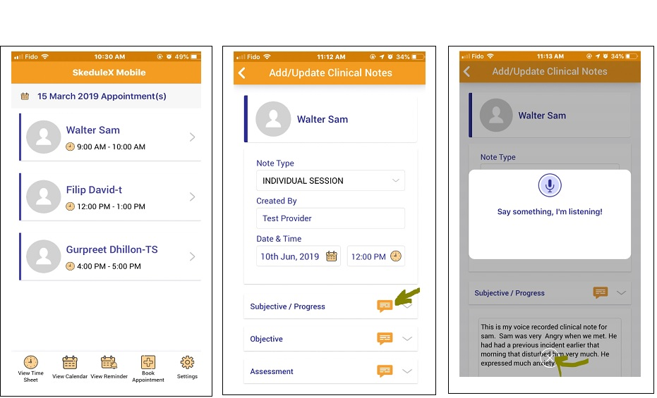 screenshot of Skedulex Case Management Software